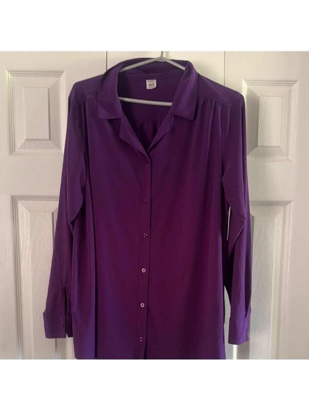 Jockey Purple Long Sleeve Button Down Shirt